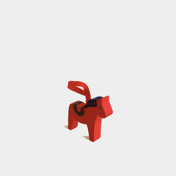 Christmas Decorations Red Wooden Horse