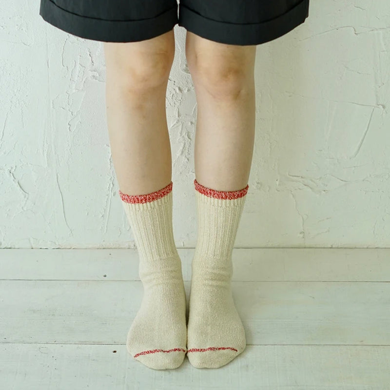 Silk Cotton Classic White Socks | NISHIGUCHI KUTSUSHITA